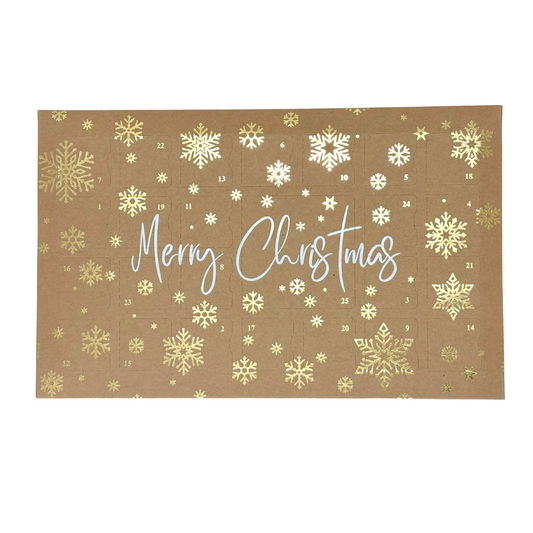 Brown & Gold Advent Calendar - Large Size